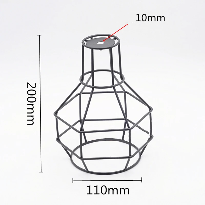 Промышленная проволочная Клетка Стиль Ретро Потолочный подвесной светильник/лампа тенты Металл легкая посадка