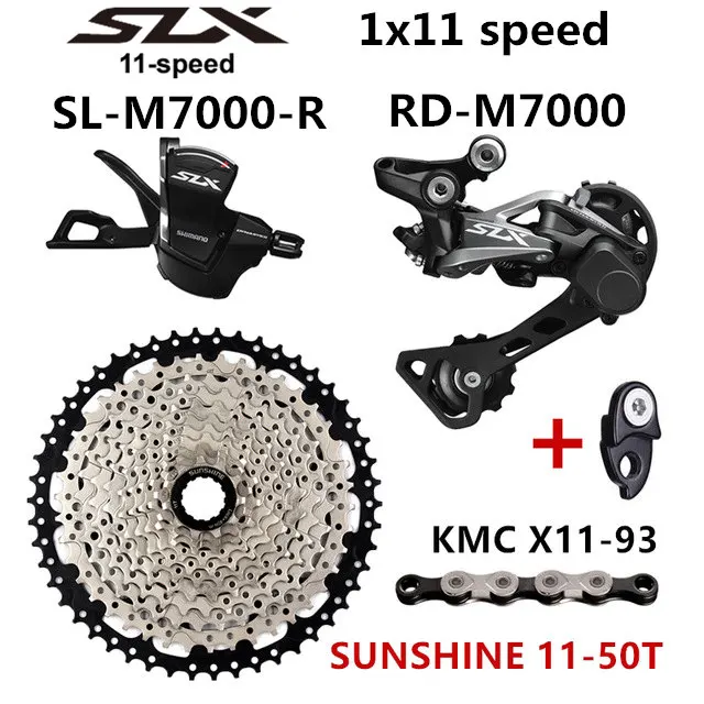 SHIMANO DEORE SLX M7000 комплект горного велосипеда MTB 1x11-Speed 46T 50T SL+ RD+ SUNSHINE+ X11.93 M7000 рычаг переключения передач задний переключатель