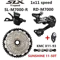 SHIMANO DEORE SLX M7000 Groepset MTB Mountainbike 1x11-Speed 46 T 50 T SL + RD + SUNSHINE + X11.93 m7000 Versnellingspook Achterderailleur