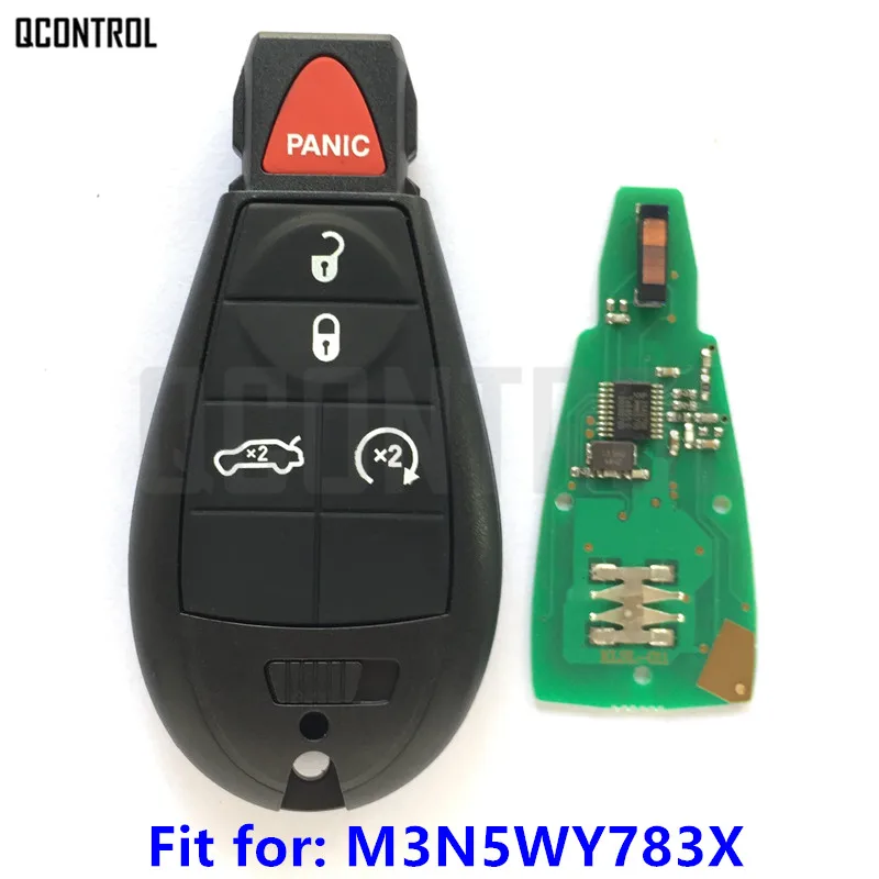 

QCONTROL Remote Smart Key for DODGE Car Vehicle Charger Challenger Durango Grand Caravan Journey Keyless IYZ-C01C M3N5WY783X
