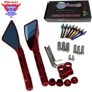 

RiderJacky Aluminum motorcycle rearview Side mirror For Ducati 1199 1299 959 899 Panigale 1198 1098 848 MULTISTRADA 1200 S4RS