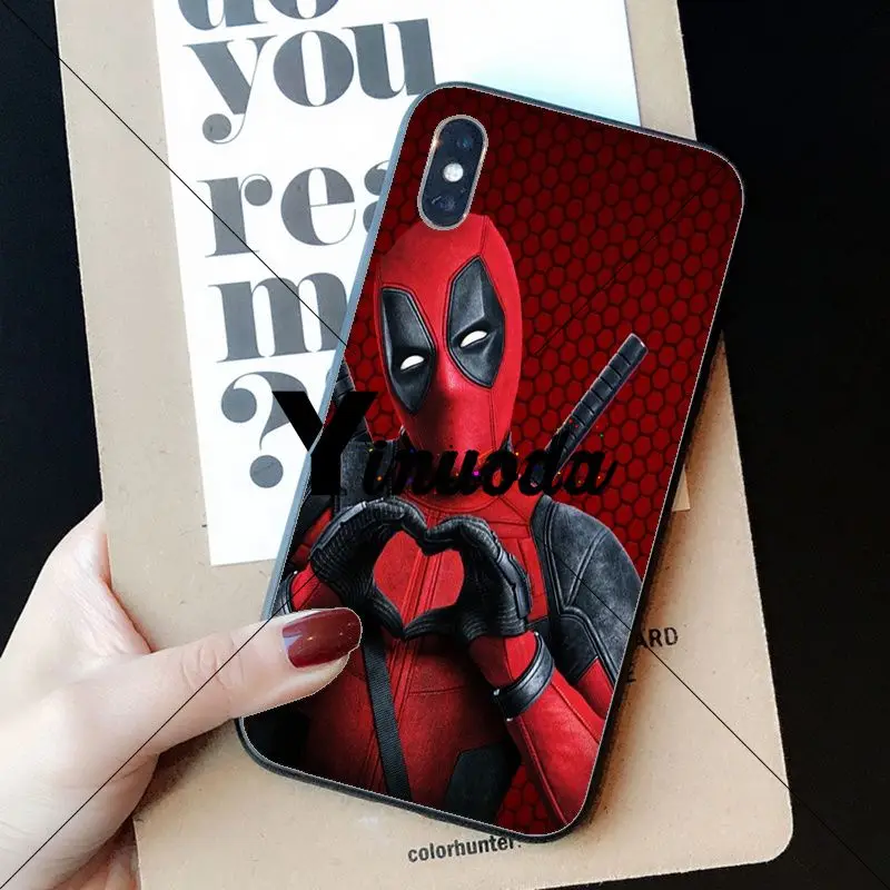 Yinuoda Deadpool Iron Man Marvel Avengers Phone Case cover Shell for Apple iPhone 8 7 6 6S Plus X XS MAX 5 5S SE XR Cellphones - Цвет: A15