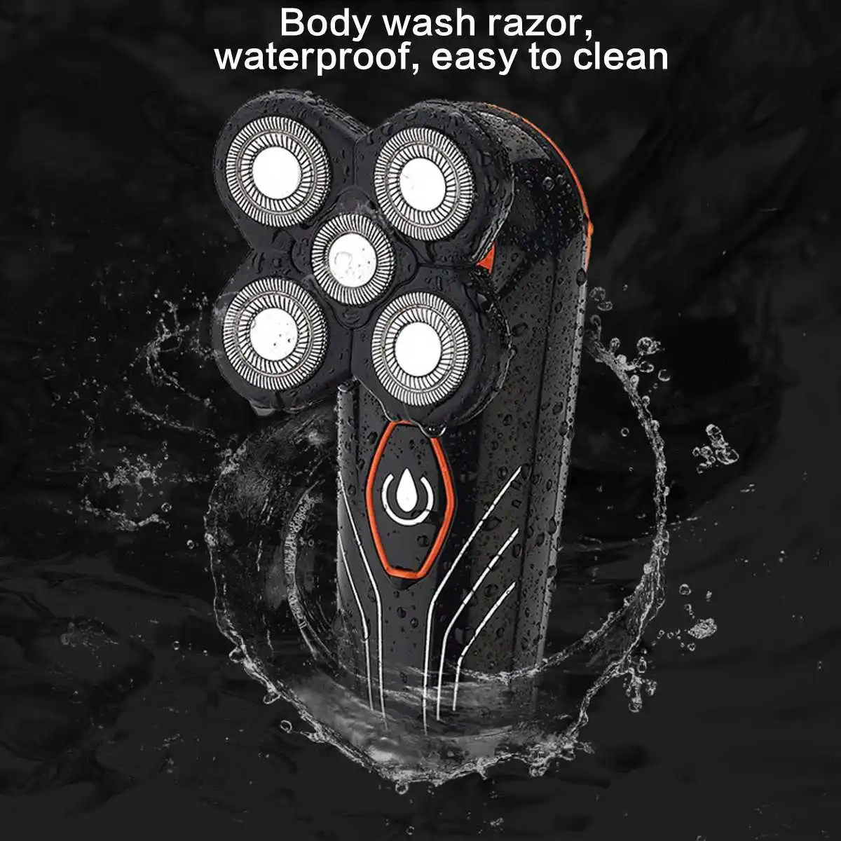 5 шт., 4D электробритва, моющаяся, 5 головок, бритва, бритва, триммер для волос в носу, машинка для стрижки, перезаряжаемая через USB, станок для бритья для мужчин