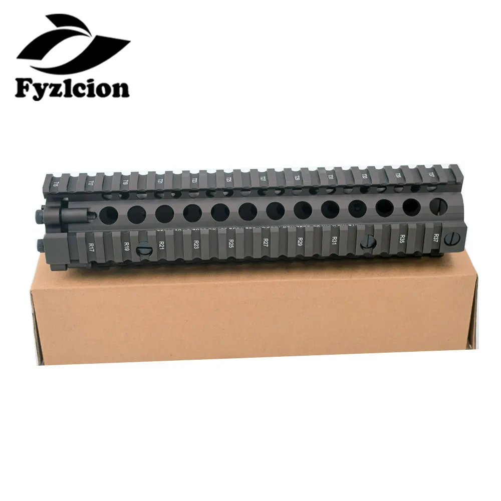 

Hunting Accessories Mk18 Rifle 9" Free Float Quad Picatinny Rail Handguard Water bomb model modified metal Fishbone
