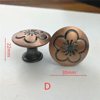 

Diameter 30mm 100pcs/lot Antique copper Knob Pull Handle Kitchen Cabinet Hardware free shipping - D