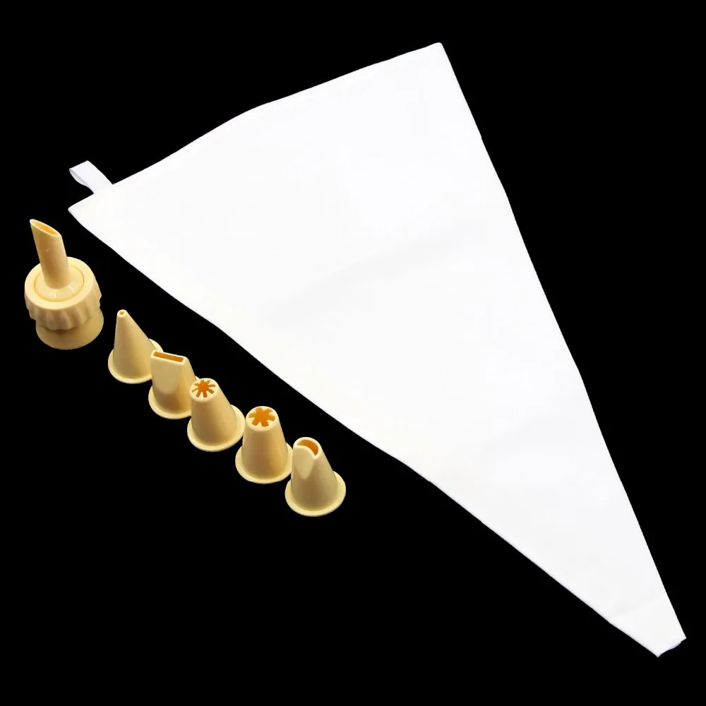 5 Plastic Icing Nozzles Baking Fondant DIY Cake Decorating Tips Set