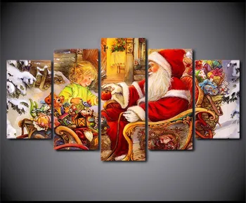 

5pcs,diamond embroidery Santa Claus christmas gift,5d diamond painting full diamond mosaic pictures of rhinestones cross-stitch