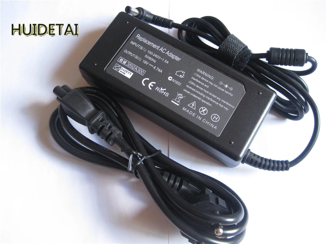 

19V 4.74A 90W AC Adapter Battery Charger With Power Cord for Asus N55 N55S N55SF N55SL N75 N75S N75SF Laptop Free Shipping