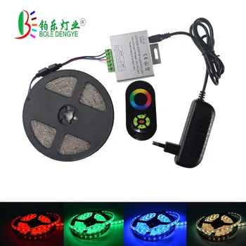 

BOLE DENGYE 5050 RGB LED strip DC 12V 5M 10M Waterproof LED Tape Light+ RF remote controller + 12V 3A 5A 6A Adapter full set