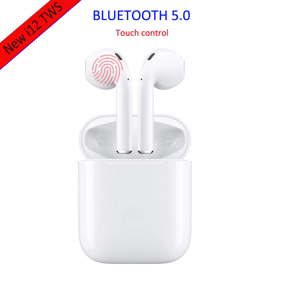 

Original i12 Tws Air Pods True Wireless Earbuds Bluetooth Earphone 5.0 In ear Cordless Earphones Blutooth Headset For Phones