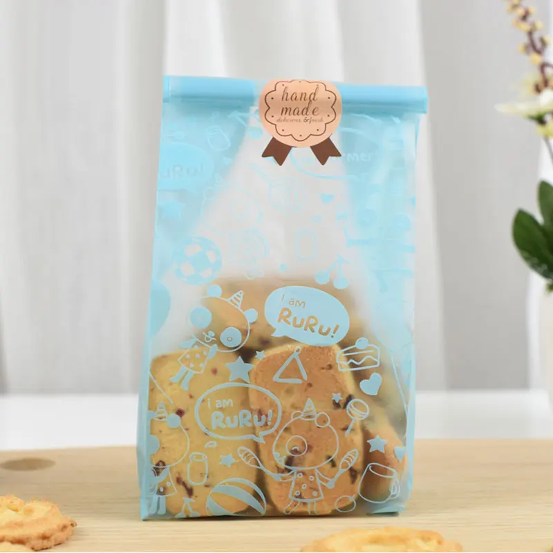 25 шт. прозрачный Подарочный мешок для печенья с милым кроликом из мультфильма на Рождество, день рождения, вечерние Упаковочные пакеты для конфет и мыла ручной работы