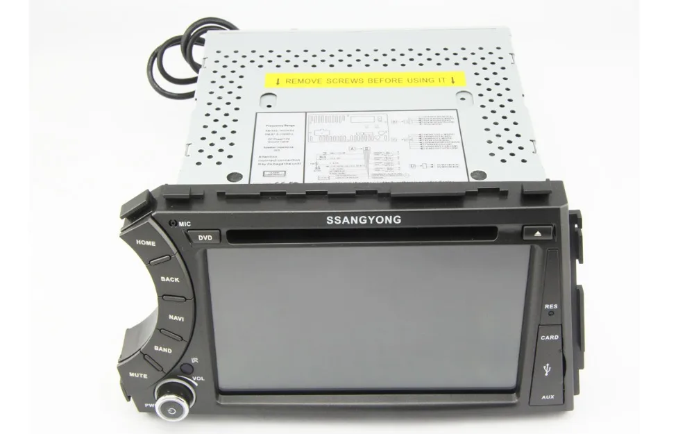 Sale HD 1024X600 Quad Core CPU Android 8.01 Car DVD For Ssang Yong SsangYong Kyron Actyon Sports Korando 2005-2013 GPS Radio Stereo 5