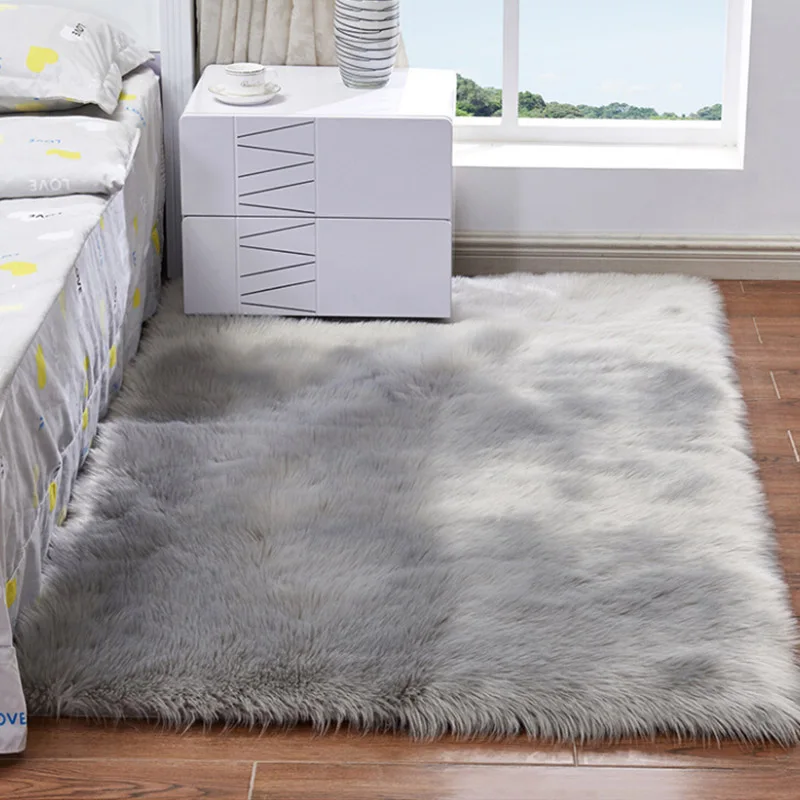 Новый 2019 мягкий искусственный SheepskinRug чехлы для стульев из искусственной шерсти теплые ковер с длинным ворсом сиденье Мех животных
