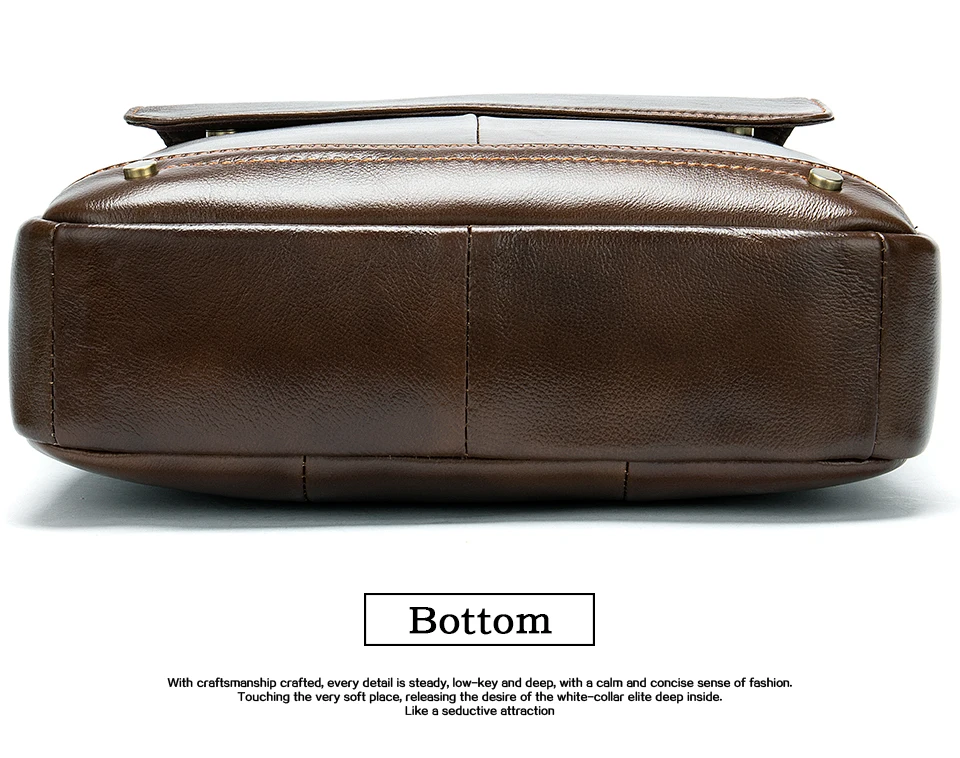 Men's Shoulder Bag Men Genuine Leather Casual Purses and Handbags for Money Ipad Crossbody Bags Gifts bolsas male13