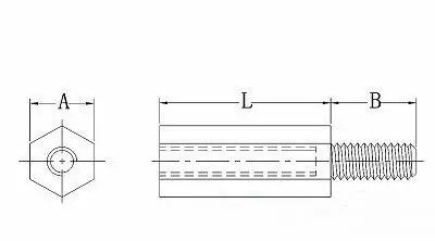 50 шт./лот) 10 мм PCB Spacer Шестигранная стойка, мужской-женский