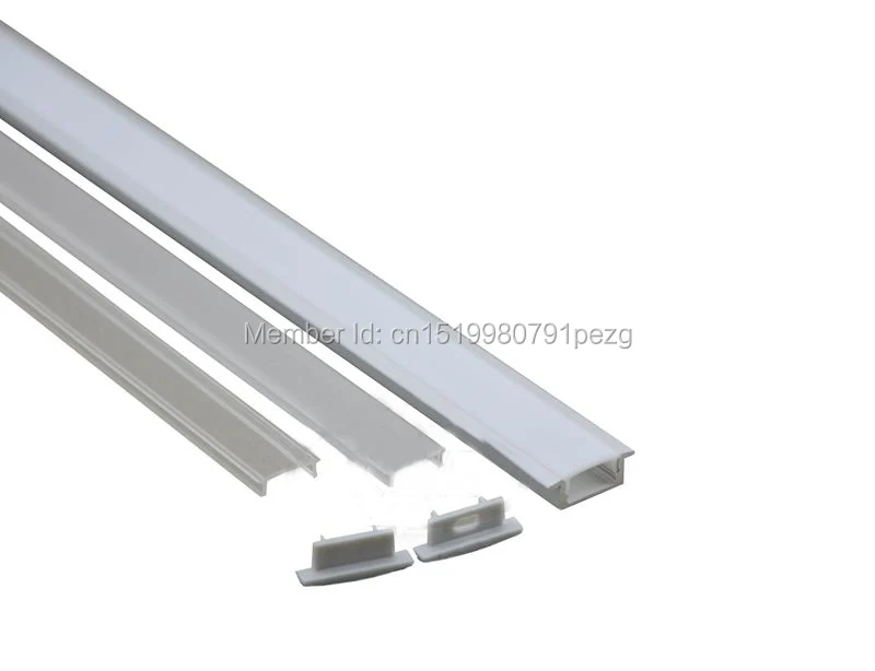 10 x 1M Sets/Lot T type Anodized LED extrusion profile and AL6063 Aluminium led profiles for recessed floor lights
