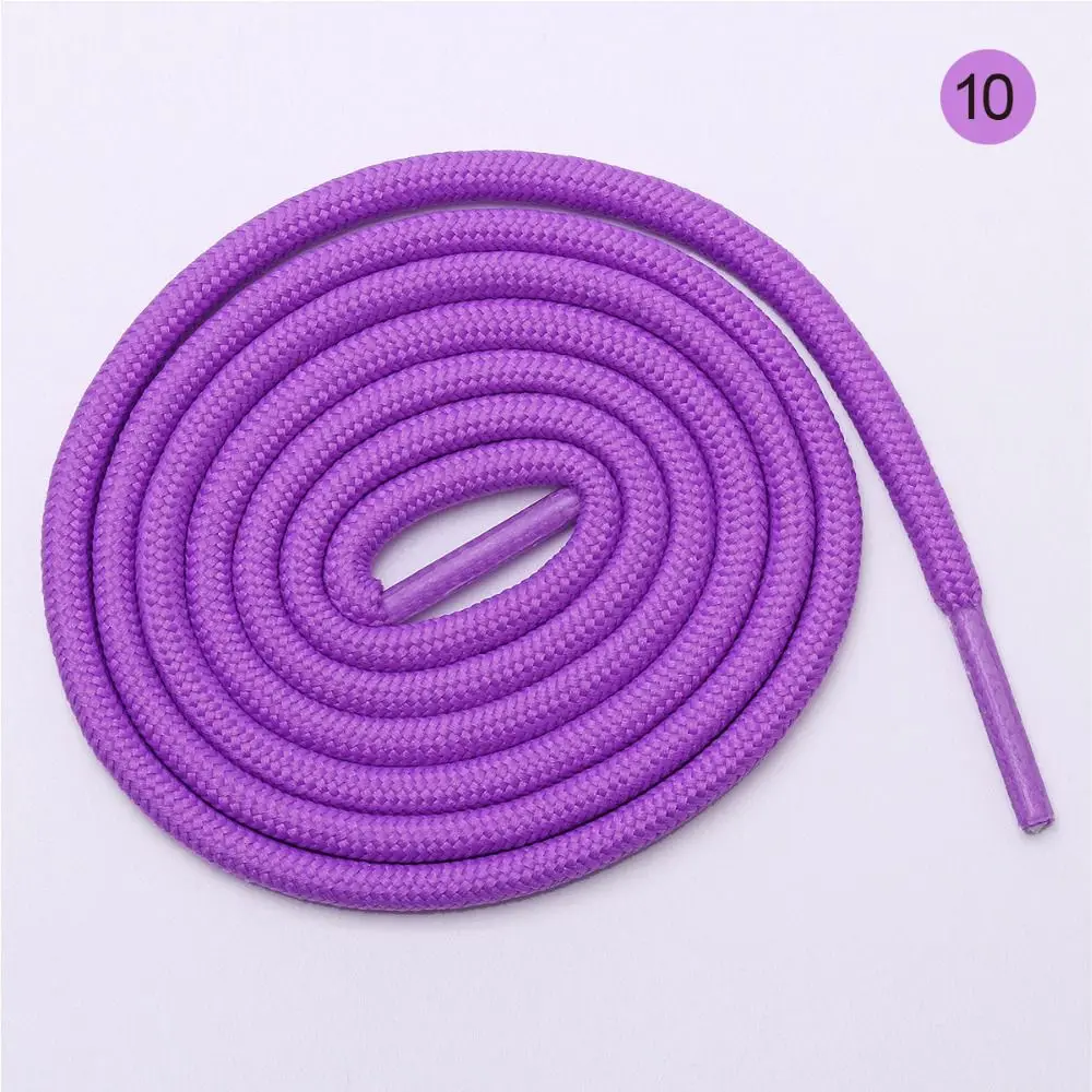 1 пара 100 см вощенный шнур цветной полиэфирные шнурки для ботинок одноцветное шнурки для обуви загрузки шнурки для спортивной обуви Шнур - Цвет: purple