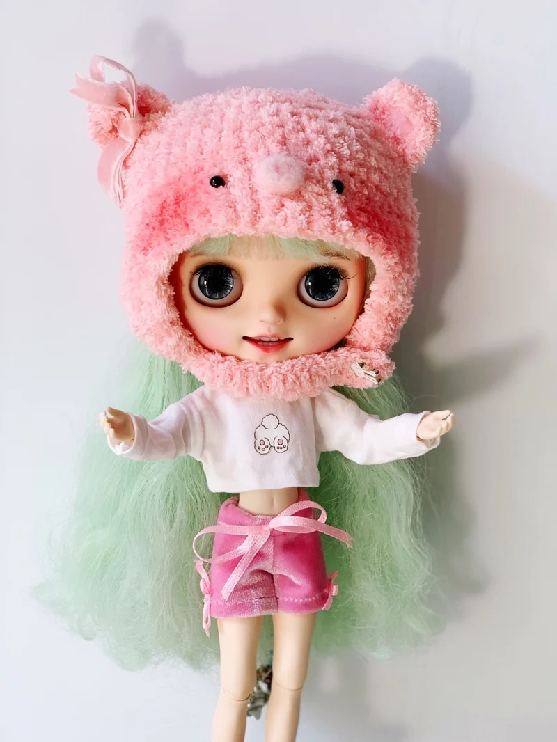 B256 Blyth кукольная одежда детский подарок 1/6 куклы аксессуары платье ручной работы свитер плиссированная юбка розовый цвет