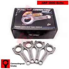 Con Bielas para Fiat Punto GT 1.4 1.6 Turbo haste 128.5mm Pleuel Bielle Forjado 4340 Tiro Peen Forjado Equilibrada virabrequim
