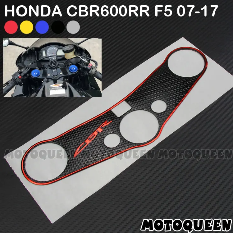 

3D Decal Sticker Pad Triple Tree Top Clamp Upper Front End Waterproof For Honda CBR600RR F5 08 09 10 11 12 13 14 15 16 2007-2017