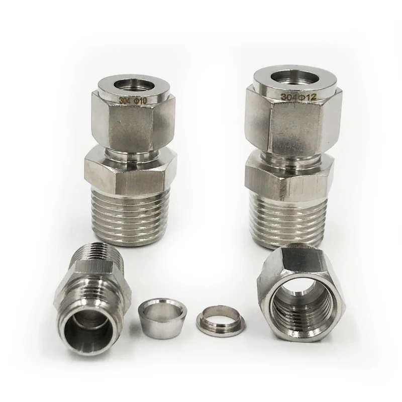 Tubo de acero inoxidable envío gratis y tubo de montaje de tubería 304 SS DSJ-M, YDF-LOK puntera para conector Tubo de acero inoxidable envío gratis y tubo de montaje de tubería 304 SS DSJ-M, YDF-LOK puntera para conector