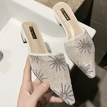 Summer New Lace Embroider Flat Mules Shoes Woman Lady Slippers Slip On Point Toe Women Mules Outdoor Slipper Shoes Woman Slides Summer New Lace Embroider Flat Mules Shoes Woman Lady Slippers Slip On Point Toe Women Mules Outdoor Slipper Shoes Woman Slides