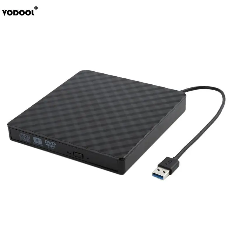 Внешний DVD проигрыватель VODOOL ультратонкий с USB3.0 функцией записи и для Loptop пк на