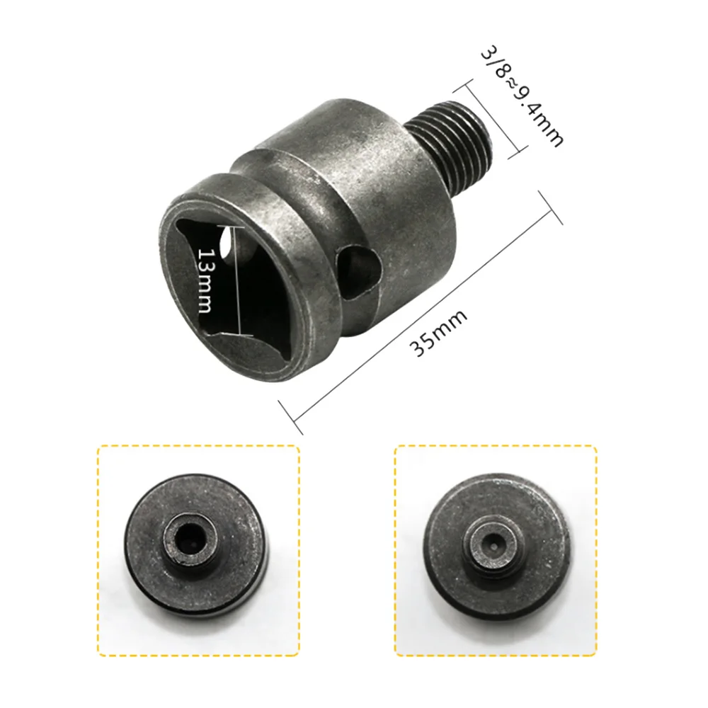 3/8 Электрический ветровой стержень адаптера сверла для ударного сверла сверлильный ключ конверсия головки сверлильный патрон 13 мм квадратный деревообрабатывающий