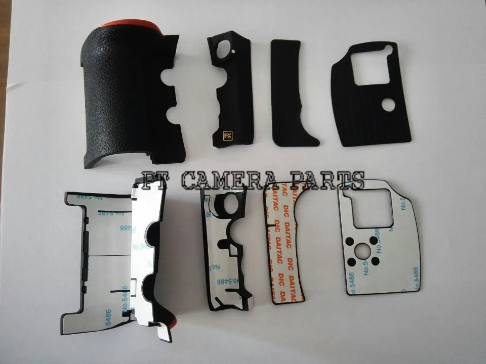 

Free Shipping! New 100% Original D810 4 PIECE FRONT/REAR/ GRIP RUBBER SET NEW REPAIR PARTS OEM + Tape For NIKON D810