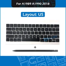 Laptop A1989 A1990 US Keycaps Complete set For Macbook Pro Retina 13″ 15″ Keyboard repair Keycap with Crowbar 2018