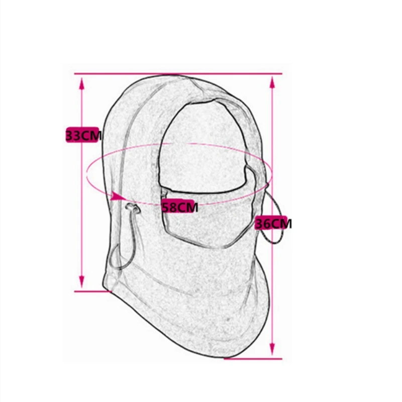 Зимние ветрозащитные походные шапки для мужчин и женщин, теплая Теплая Флисовая Балаклава для лица, лыжные шапочки для велосипеда, мотоцикла, шеи, теплый шлем, шапка