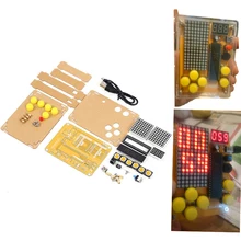 DIY Kit Tetris/Snake/Plane/Racing Game Kit DIY Electronics Experiment Kit with Shell Button Control MCU Computer Game Machine