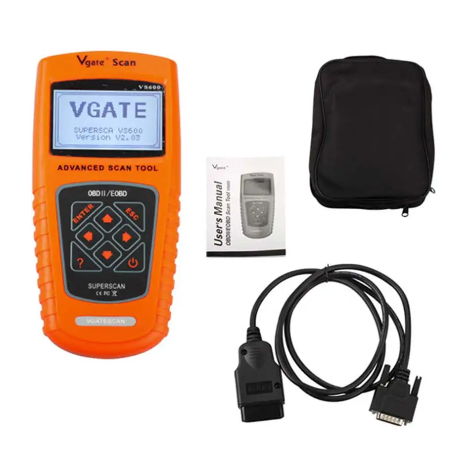 Vgate VS600 OBD2 автомобильный диагностический сканер EOBD OBDII VS 600 инструмент OBD 2