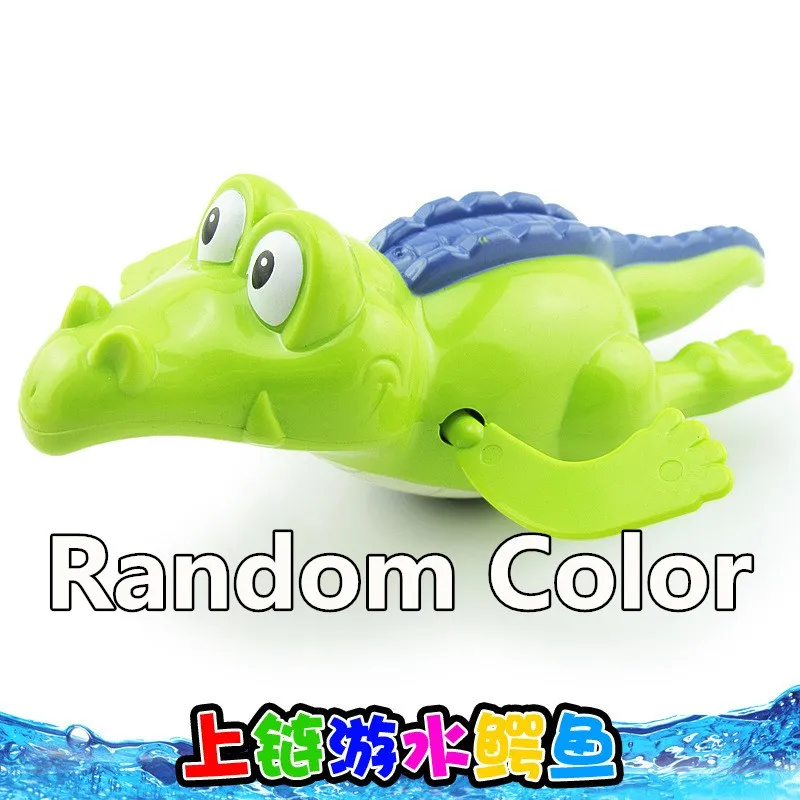 ZWX039-044 детская душевая Ванна игрушки крокодил детские игрушки Мини мультфильм можно приклеить животное дети играть водные игрушки для ванной - Цвет: ZWX044-suiji