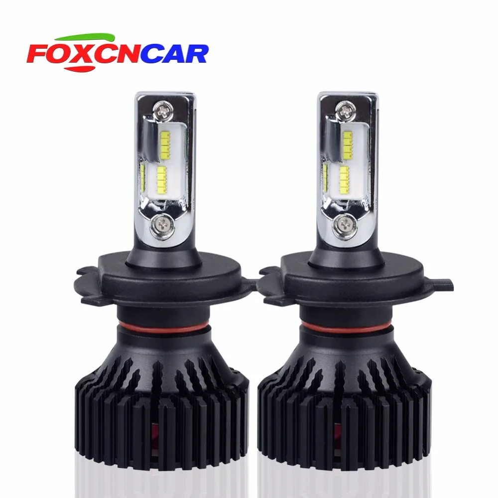 Foxcncar ZES H7 H11 H4 9005 HB3 9006 HB4 светодиодный автомобильный головной светильник лампы Hi Lo
