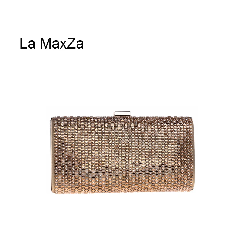 

La MaxZa Crystal Day Clutch Party Bag Handmade Beaded Diamonds Party Bag Wholesale Glitter Evening Party Banquet Bag