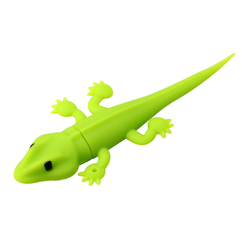 USB флеш-накопитель Green Lizard 4 ГБ 8 ГБ 16 ГБ 32 ГБ 64 Гб 128 ГБ Gecko флеш-диск USB 2,0 карта памяти USB флешка, подарок