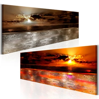 

Unframed Sunset Sunrise Nature Ocean Print Pictures Canvas Wall Art Prints Paint Unframed Wall Decor