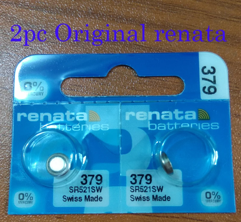 2xrenata оксид серебра часы батарея 379 SR521SW RENATA AG0/SR521/379 1 55 V | Электроника