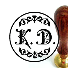 Versandkostenfrei! Doppelten buchstaben design hochzeit antik retro alten siegellack stempel gesetzt anpassen logo benutzerdefinierte Kartenbild +handle