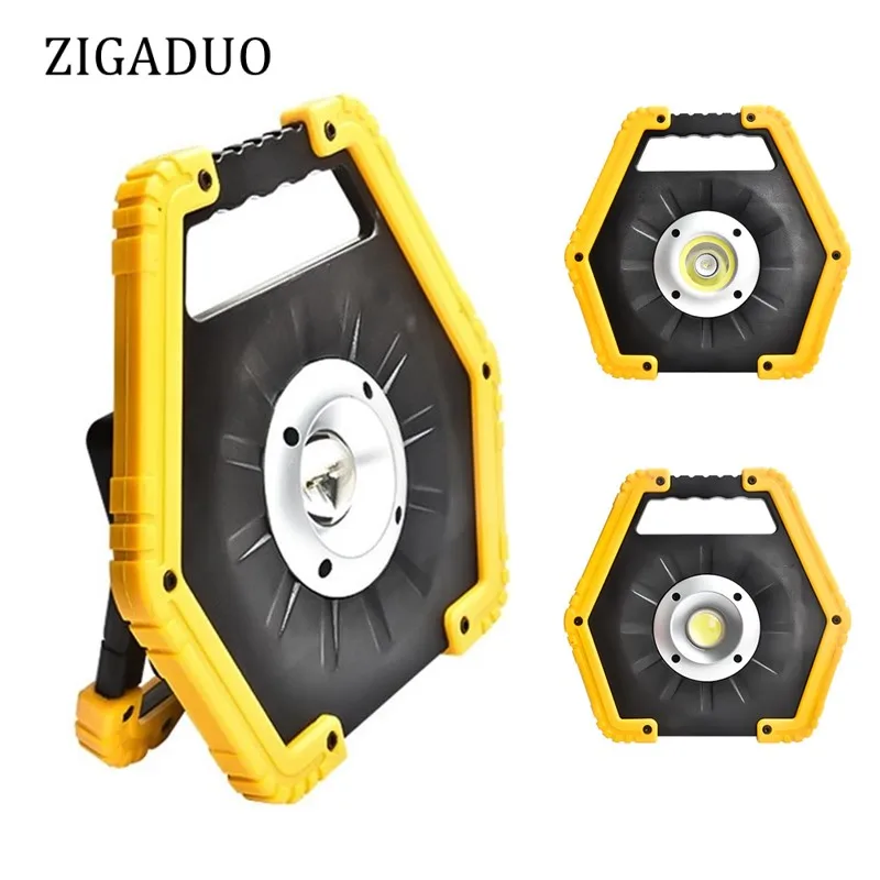 

Rechargeable Portable Lamp Stand LED Camping Lantern Tent Spotlight Flashlight 20w Power Bank Searchlight 18650 Battery Lights