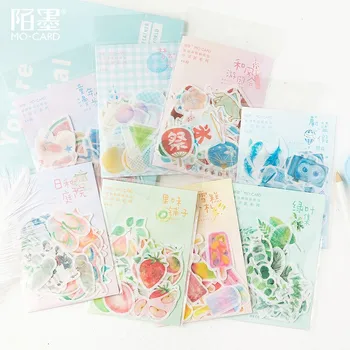

45 Pcs/pack Fresh Plants Stickers Set Scrapbooking Stickers For Journal Planner Diy Crafts Scrapbooking Diary