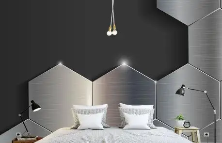 Современные пользовательские фото обои 3D серый черный текстура обои для стен 3D металлические стереоскопические настенные фрески гостиная домашний декор - Цвет: A