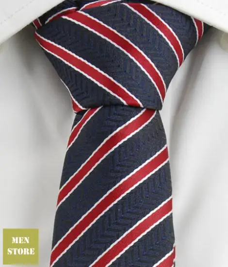 Синий красный полосатый Мужской Жаккардовый тканый облегающий узкий " галстук 5 см галстук свадебный галстук JT019