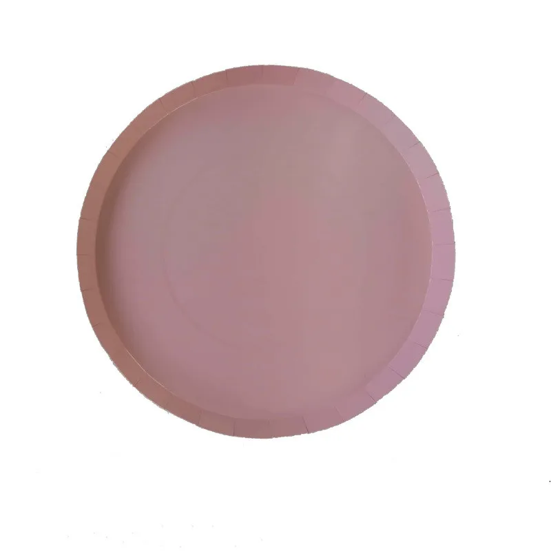

9-Inch Sub-Pink Disposable Tableware Parties Party Supplies Plates Weddings Birthday Parties Decorations Banquets