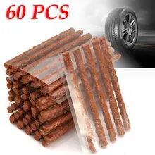 60 pces carro auto vulcanização pneu reparação plugues brown tubeless selo remendo acessórios para pneus de carro ideal para reparação de pneus de carro