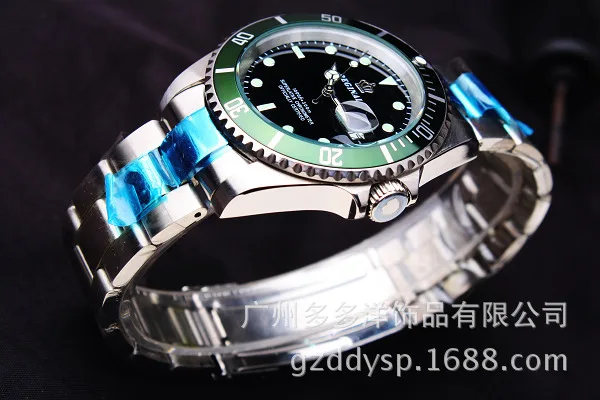 hk coroa moda men rotatable bezel gmt