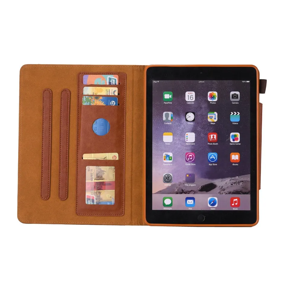 Для ipad 2018 чехол роскошный бизнес Pocketbook PU кожаный полный защитный умный для air 2 pro 9