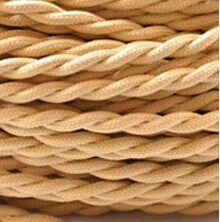 

10 Meters/Lot 2 Wire 0.75mm2 Colorful Twisted Cloth Covered Wire Twisted Cable Vintage Light Cord