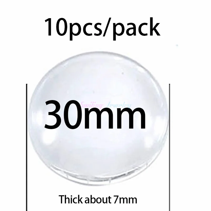 1 упаковка 8 мм-38 мм 25 мм прозрачное круглое Куполообразное увеличительное прозрачное стекло кабошон для подвесного лотка Установка DIY Ювелирные изделия фото - Цвет: 30mm